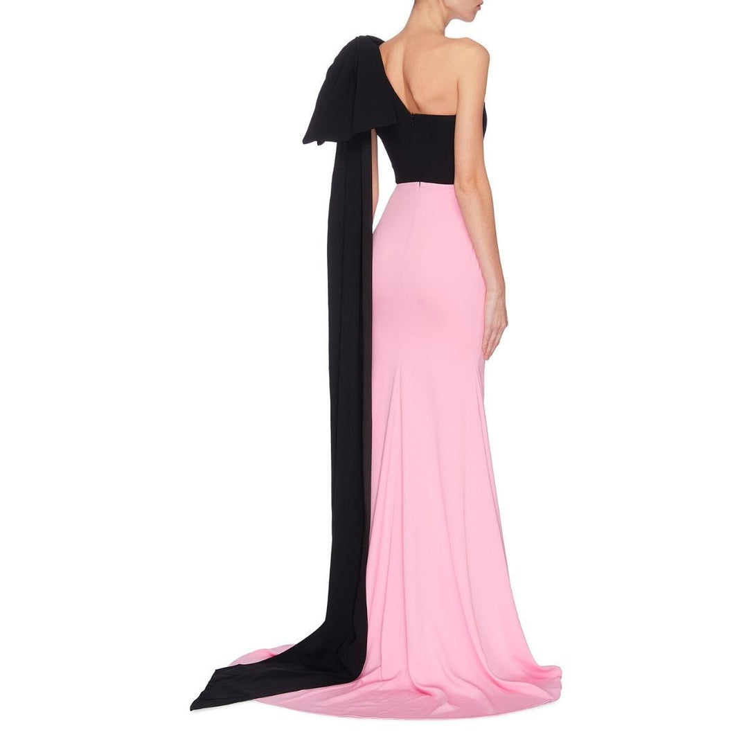 Anderson Two-Tone Crepe Gown