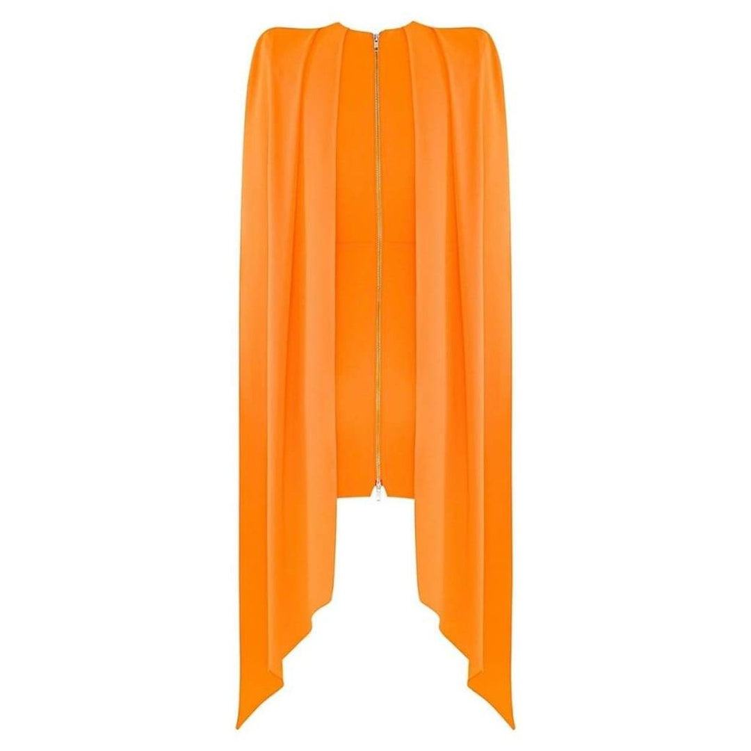 Cape Sleeve Mini Dress