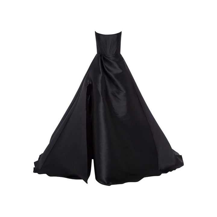 Alex Perry-Denver Silk-Blend Strapless Gown - Runway Catalog