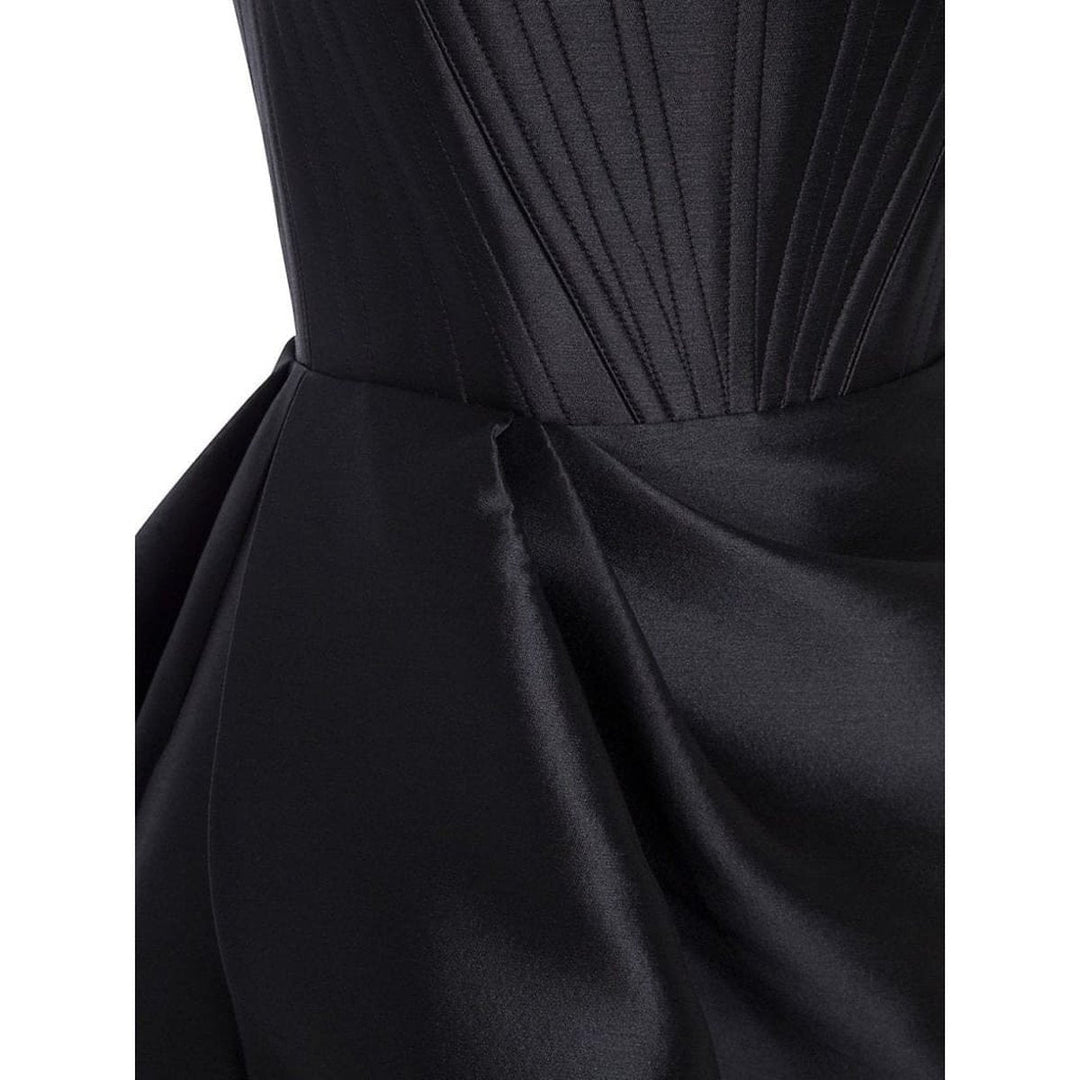 Denver Silk-Blend Strapless Gown