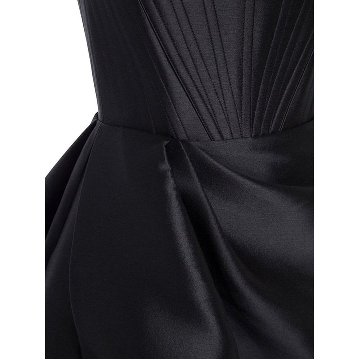 Denver Silk-Blend Strapless Gown