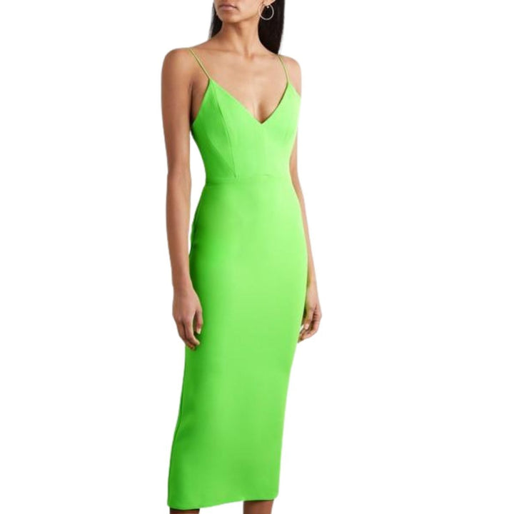 Drake Stretch-crêpe Dress in Neon