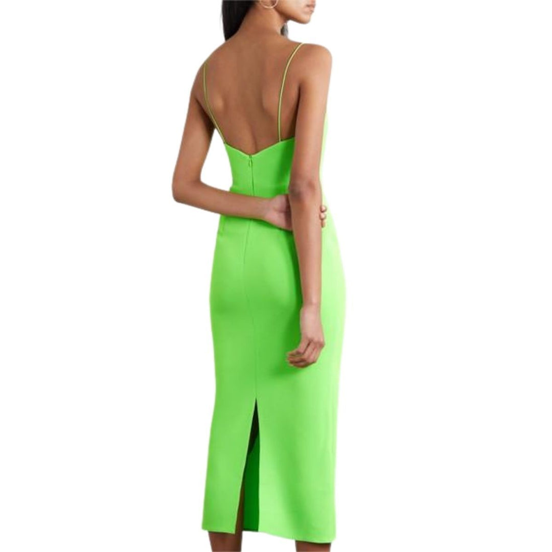 Drake Stretch-crêpe Dress in Neon
