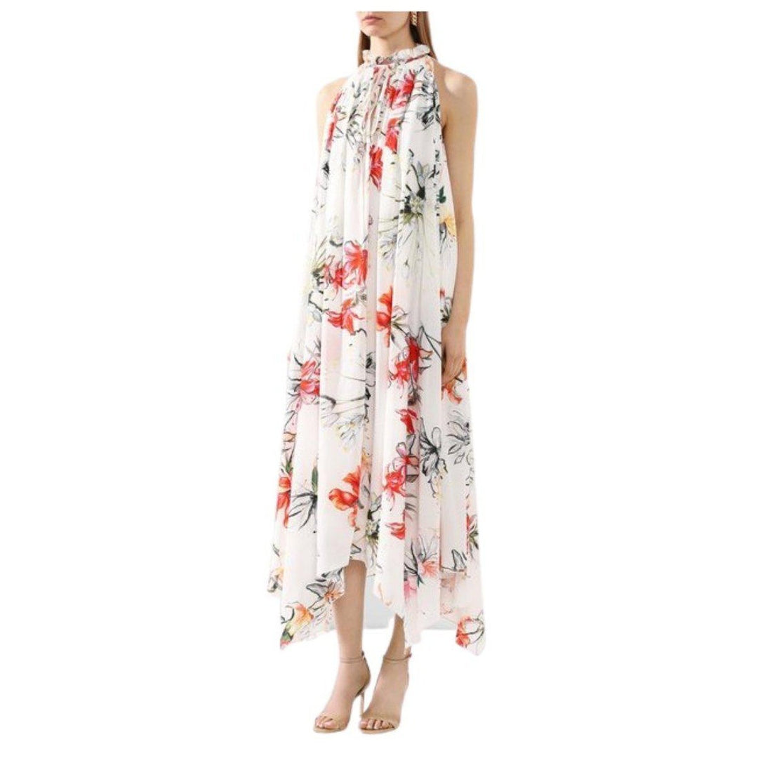 Endangered Flower print sleeveless dress
