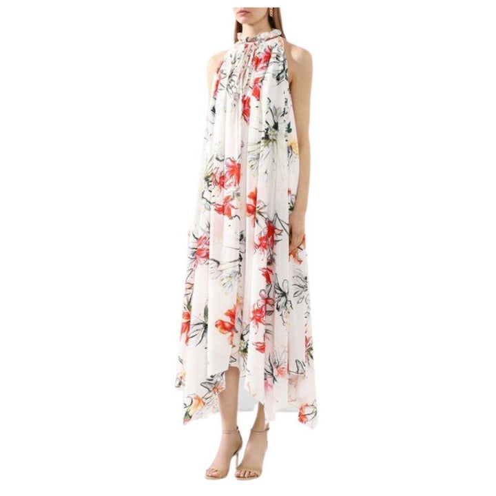 Endangered Flower print sleeveless dress
