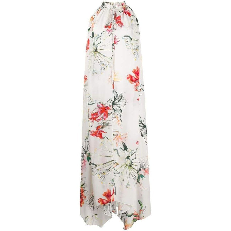 Alexander McQueen-Endangered Flower print sleeveless dress - Runway Catalog