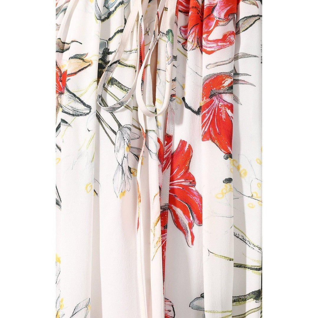 Endangered Flower print sleeveless dress