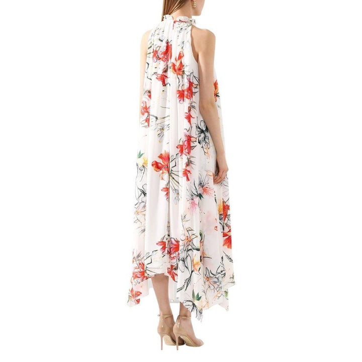 Endangered Flower print sleeveless dress