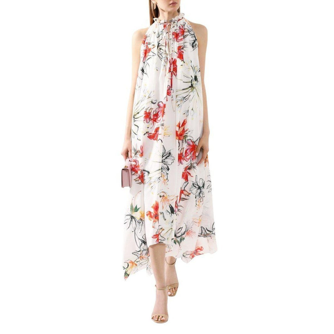 Endangered Flower print sleeveless dress