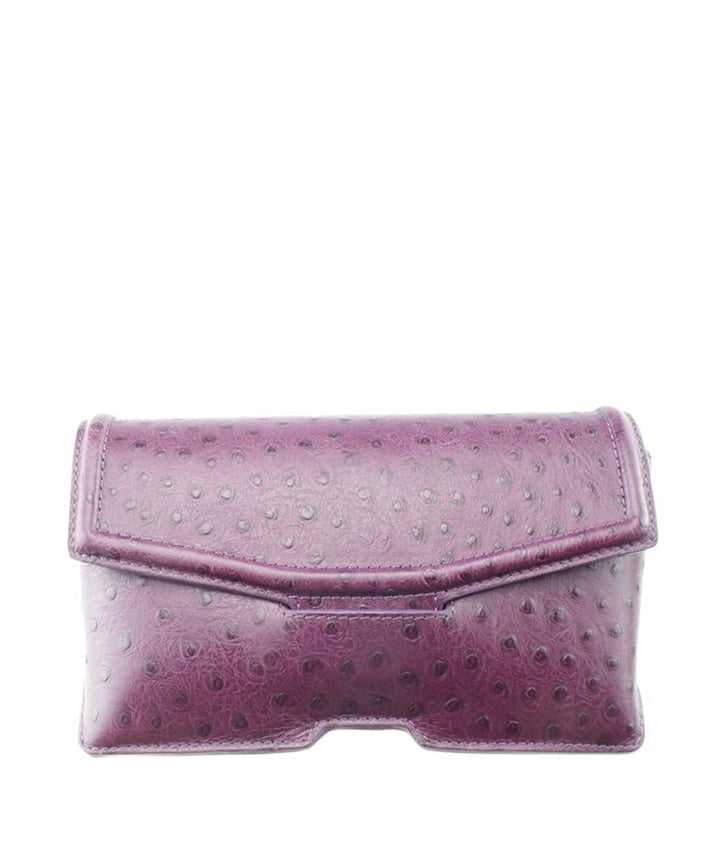 Alexander Wang 206064 Ostrich Purple Clutch