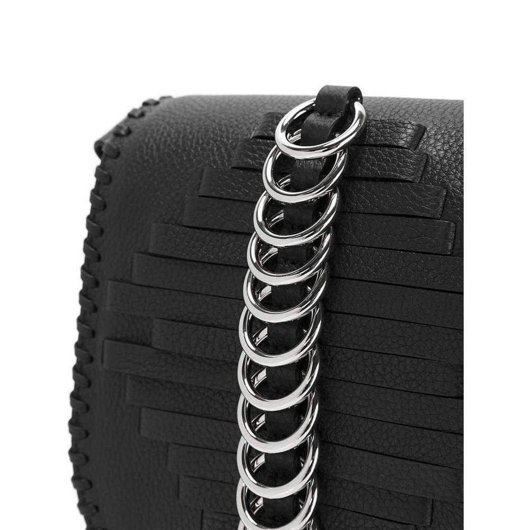 Black Leather Lia Sling Crossbody Bag