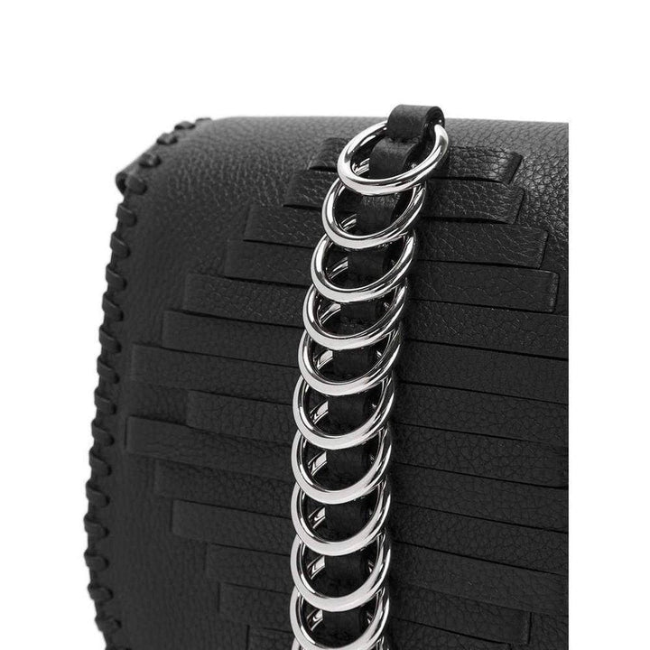 Black Leather Lia Sling Crossbody Bag