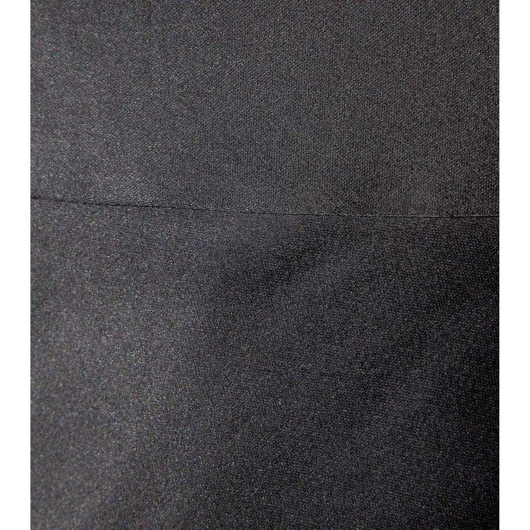 Black Silk Metal Fringe Skirt