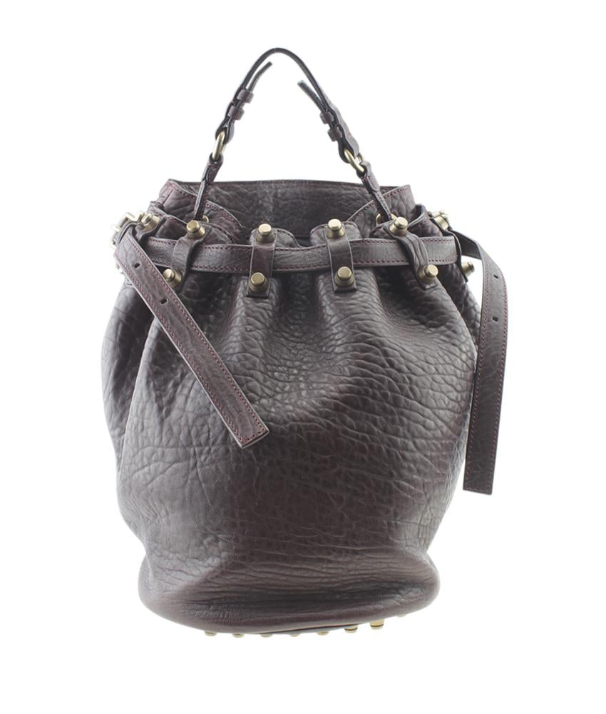 Alexander Wang Diego Burgundy Leather Shoulder Bag