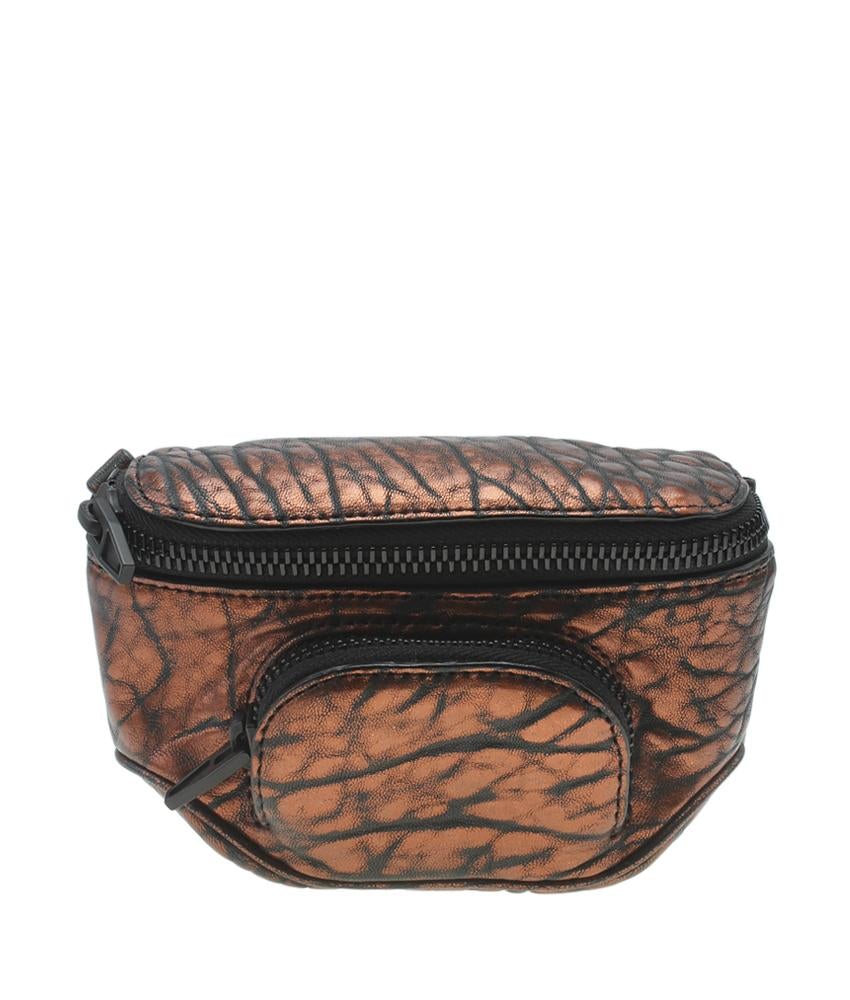 Alexander Wang Bronze Leather Fanny Pack Waist Bag