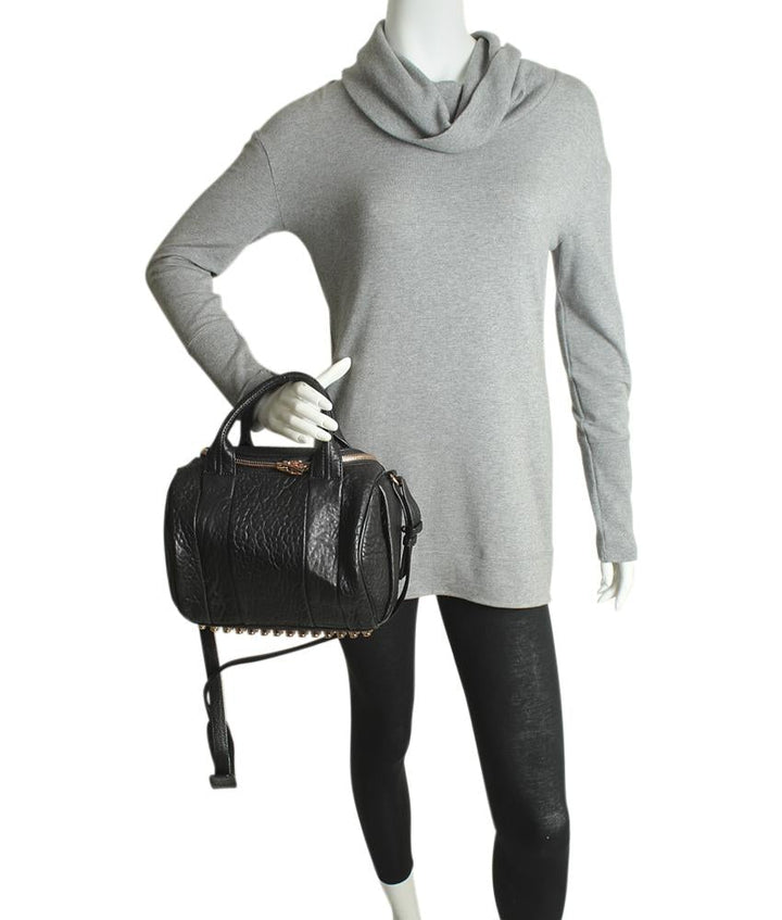 Alexander Wang Rockie Black Leather 2- Way Bag