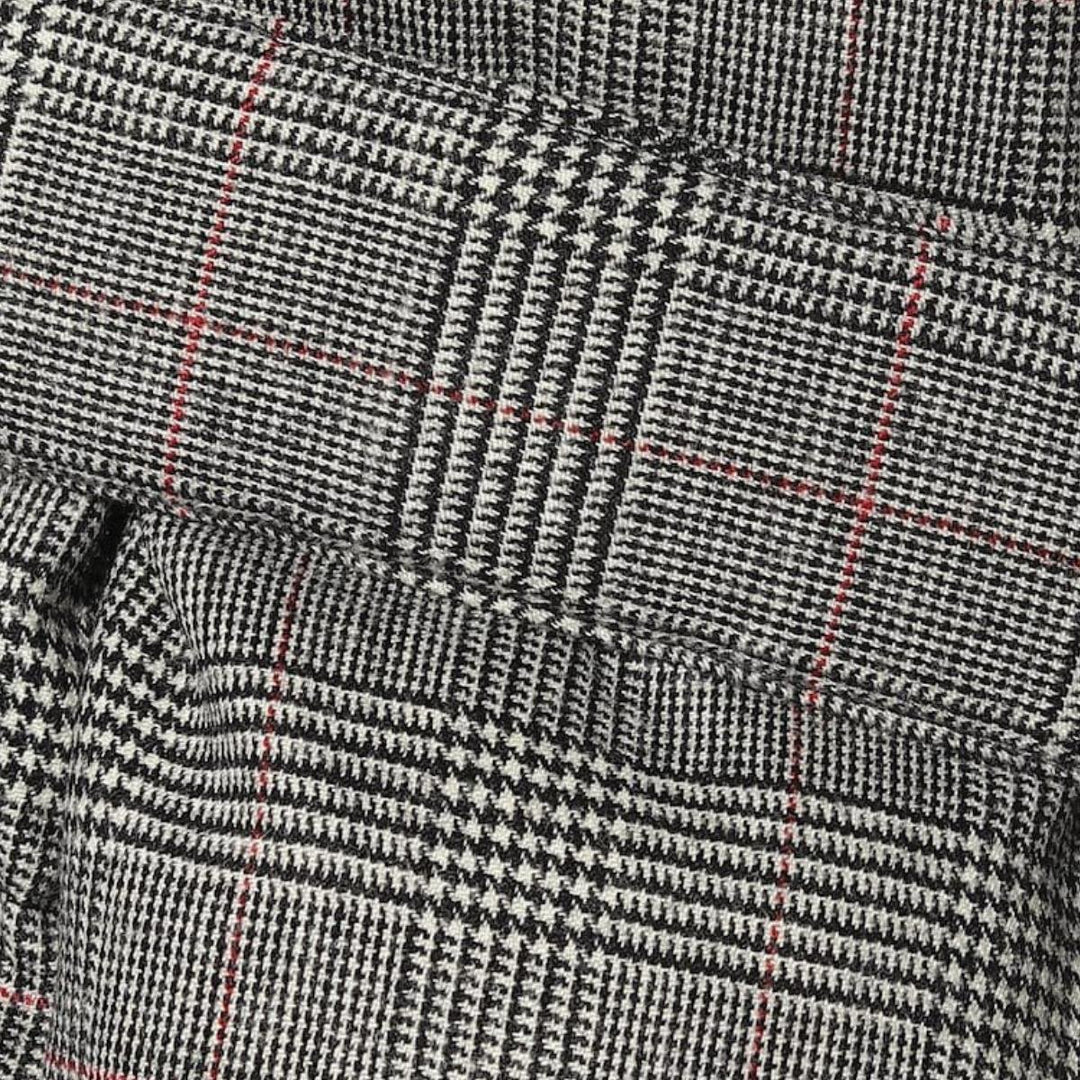 Checked Stretch-Wool Puffer Jacket