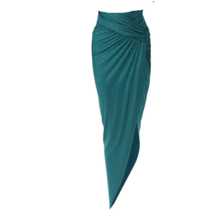 Crystal Embellished Asymmetric Skirt