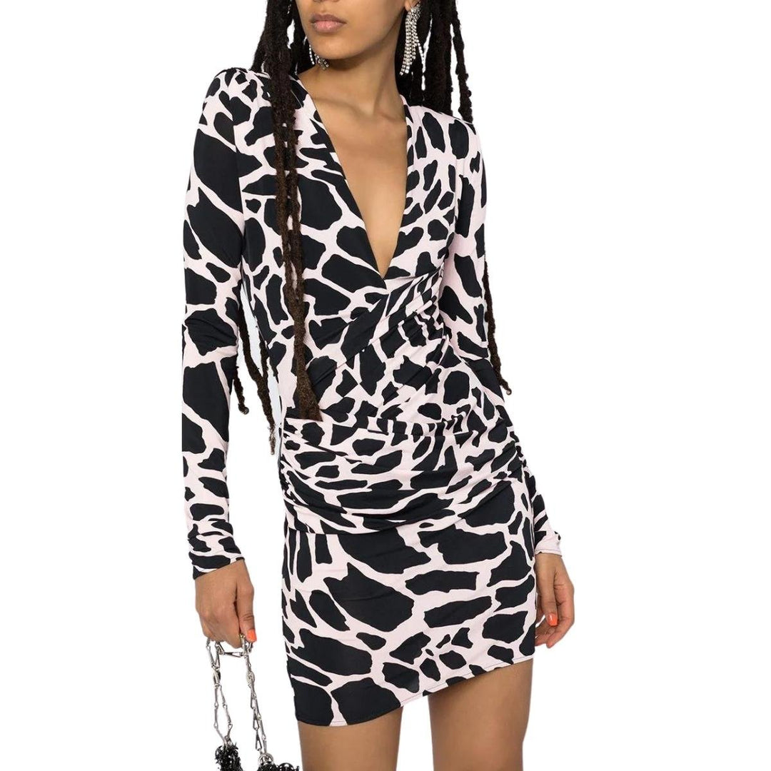 Giraffe Print Mini Dress