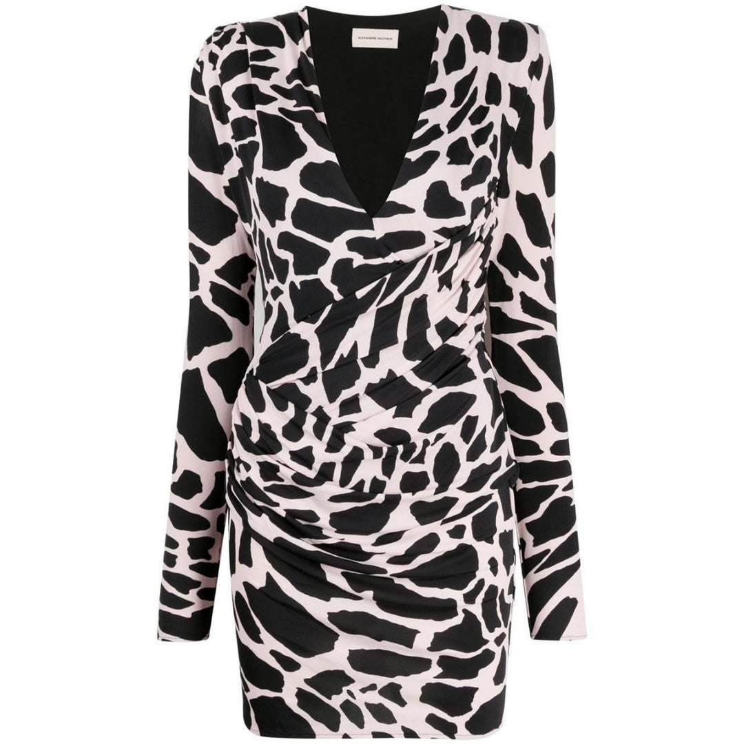 Alexandre Vauthier-Giraffe Print Mini Dress - Runway Catalog