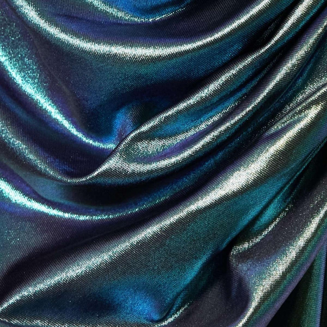 Iridescent Mini Ruched Dress