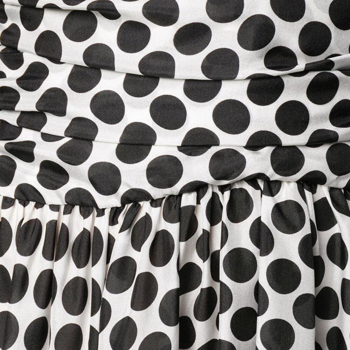 Polka-dot Print Midi Dress