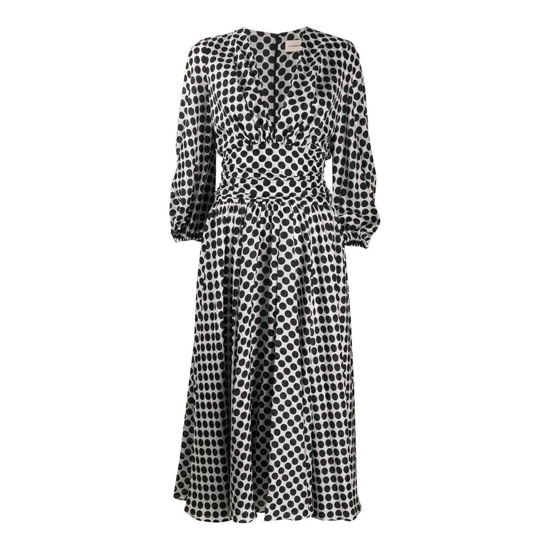 Alexandre Vauthier-Polka-dot Print Midi Dress - Runway Catalog