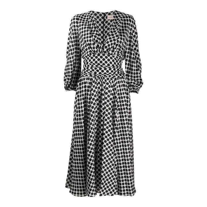 Alexandre Vauthier-Polka-dot Print Midi Dress - Runway Catalog