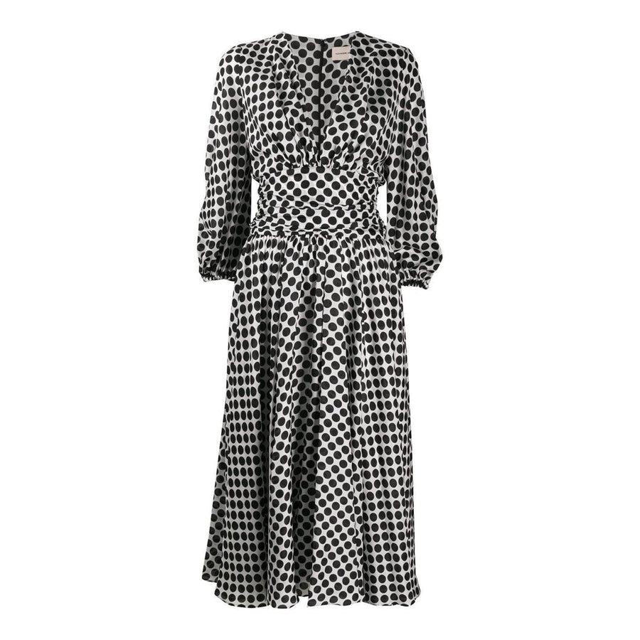 Alexandre Vauthier-Polka-dot Print Midi Dress - Runway Catalog