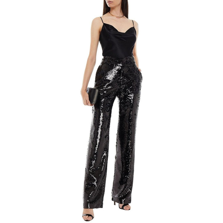Sequinned Straight Leg Pants