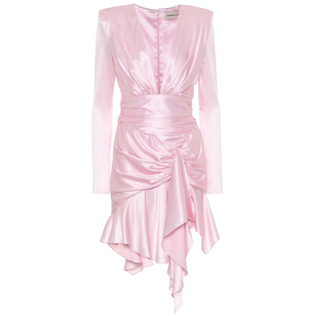 Alexandre Vauthier-Stretch-silk Satin Mini Dress - Runway Catalog