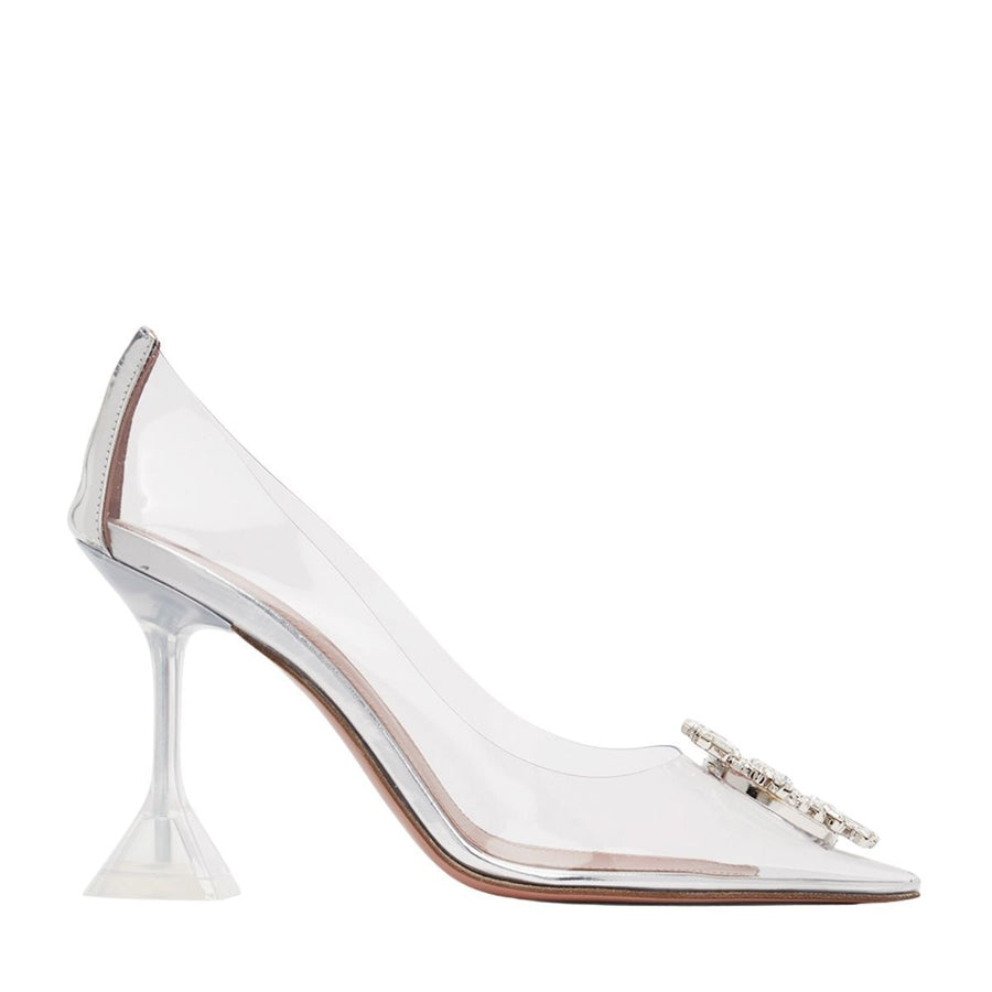 Amina Muaddi-Begum Crystal-embellished Transparent PVC Pump - Runway Catalog
