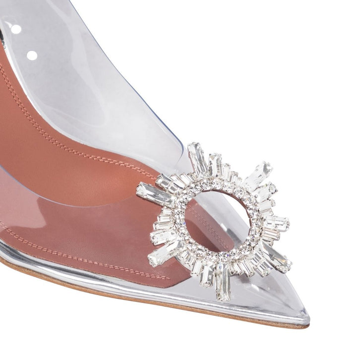Begum Crystal-embellished Transparent PVC Pump
