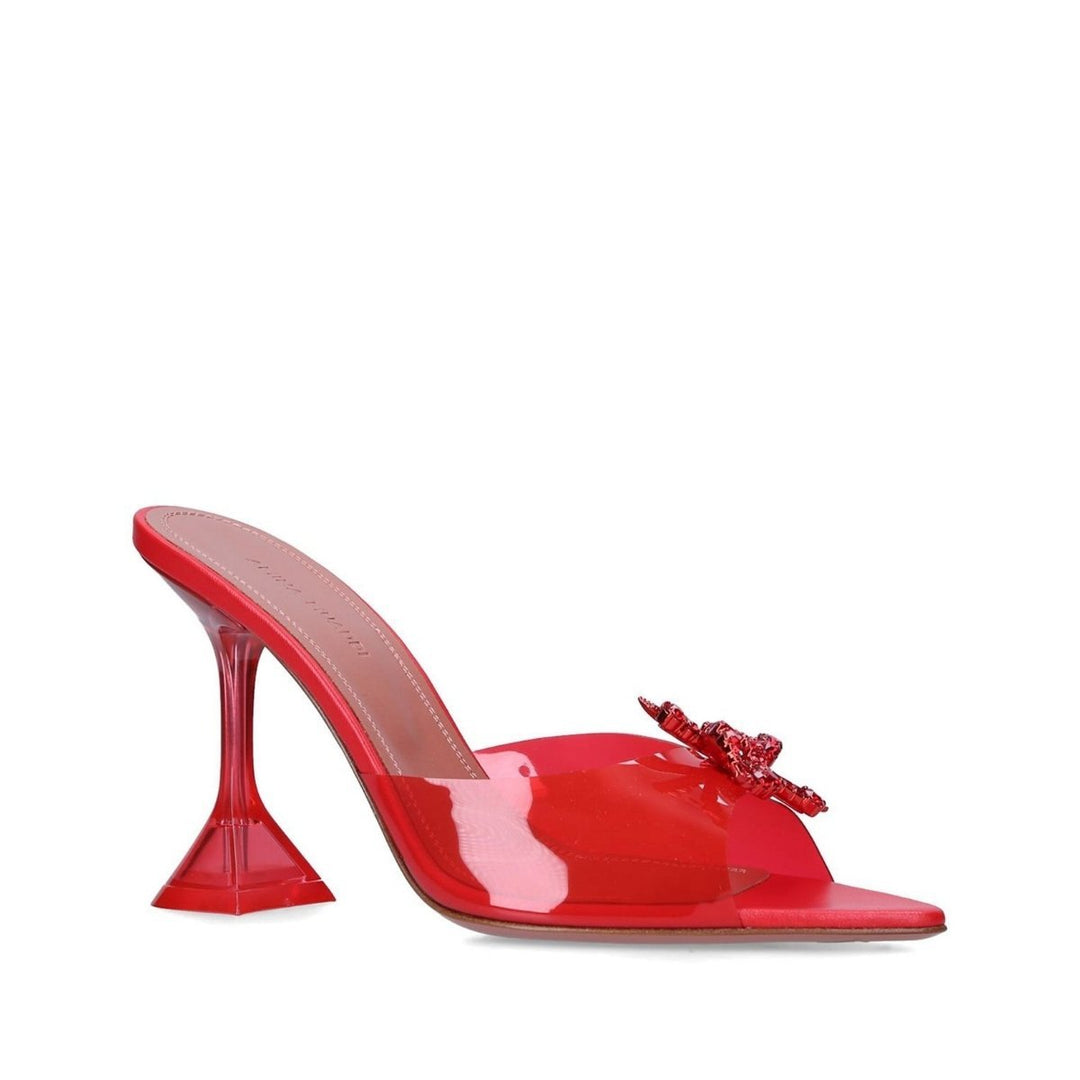 Embellished Transparent Rosie Mules