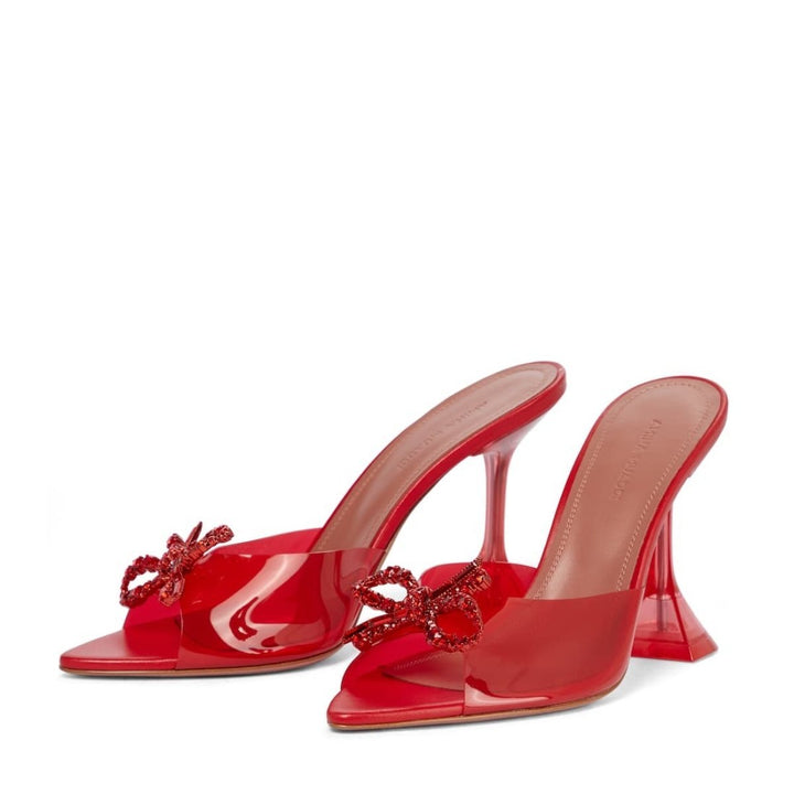 Embellished Transparent Rosie Mules