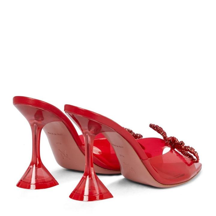 Embellished Transparent Rosie Mules