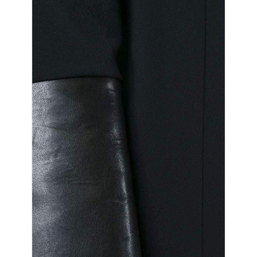 Black Pinned Contrast Sleeve Blazer