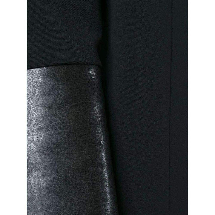 Black Pinned Contrast Sleeve Blazer