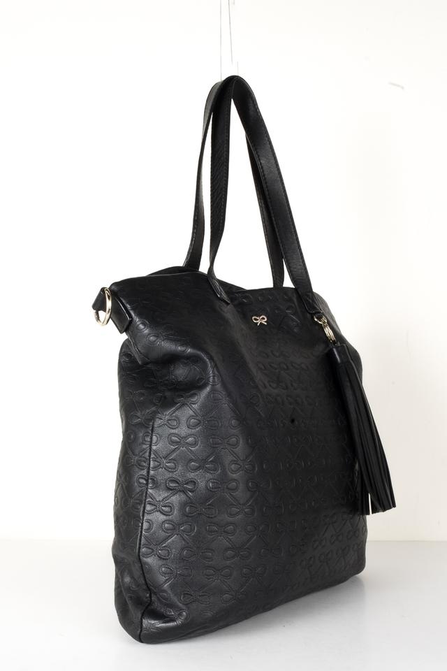 Anya Hindmarch Tote Black Leather Shoulder Bag