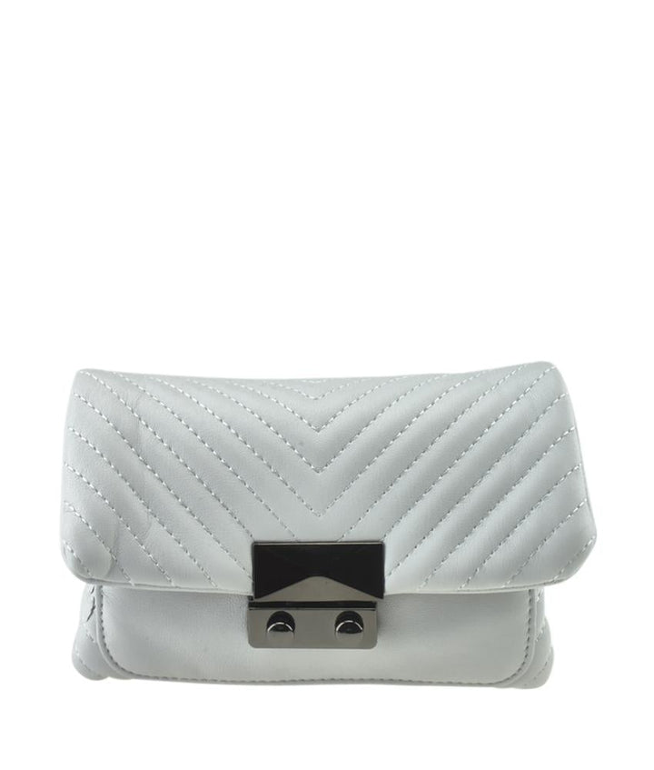 AQUA 492031660504 Skinny V White Waist Bag