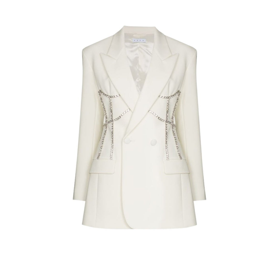Area-Crystal Stitch Corset Blazer Dress - Runway Catalog