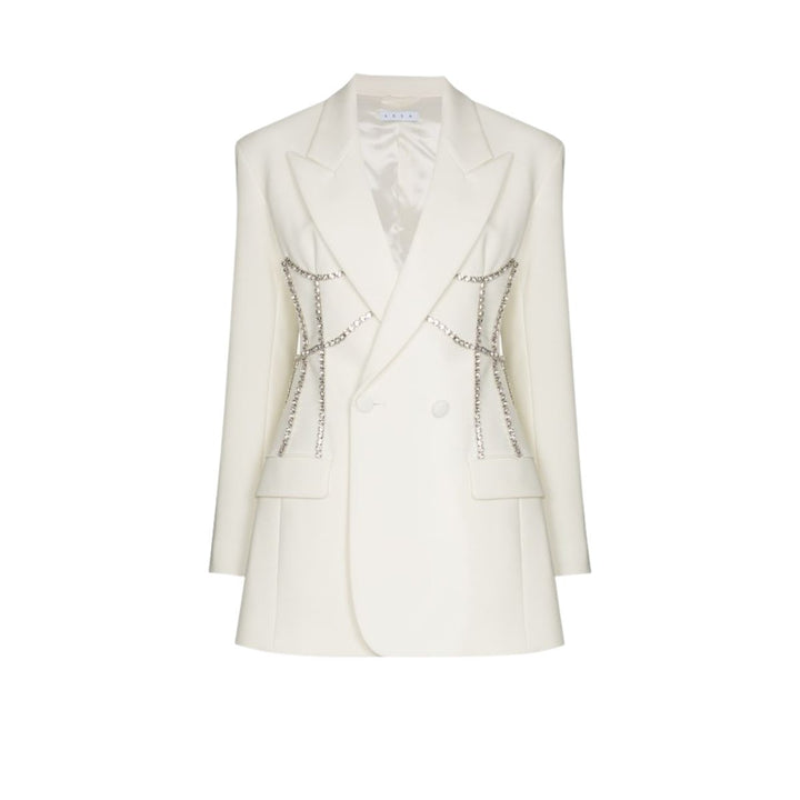 Area-Crystal Stitch Corset Blazer Dress - Runway Catalog