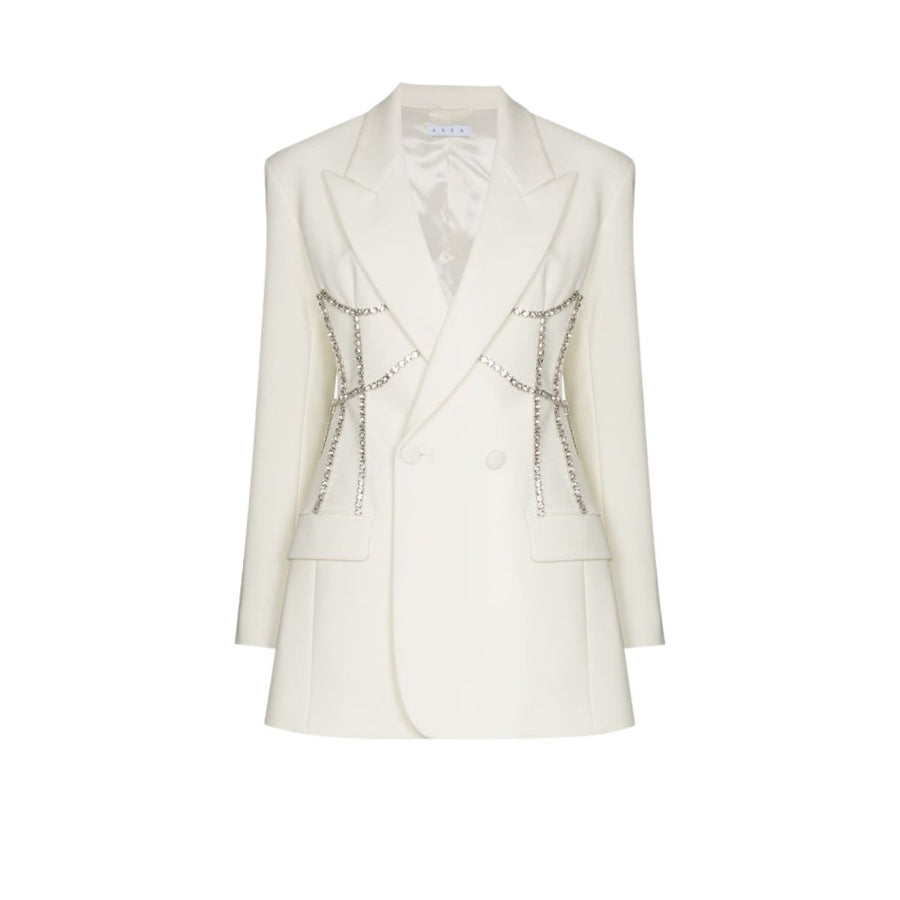 Area-Crystal Stitch Corset Blazer Dress - Runway Catalog