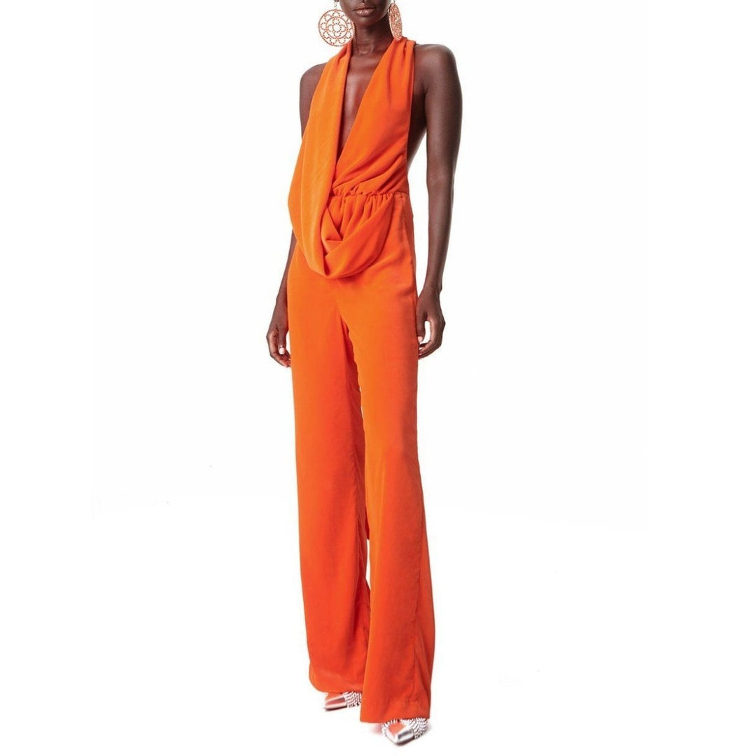 Draped Cowl Jumpsuit