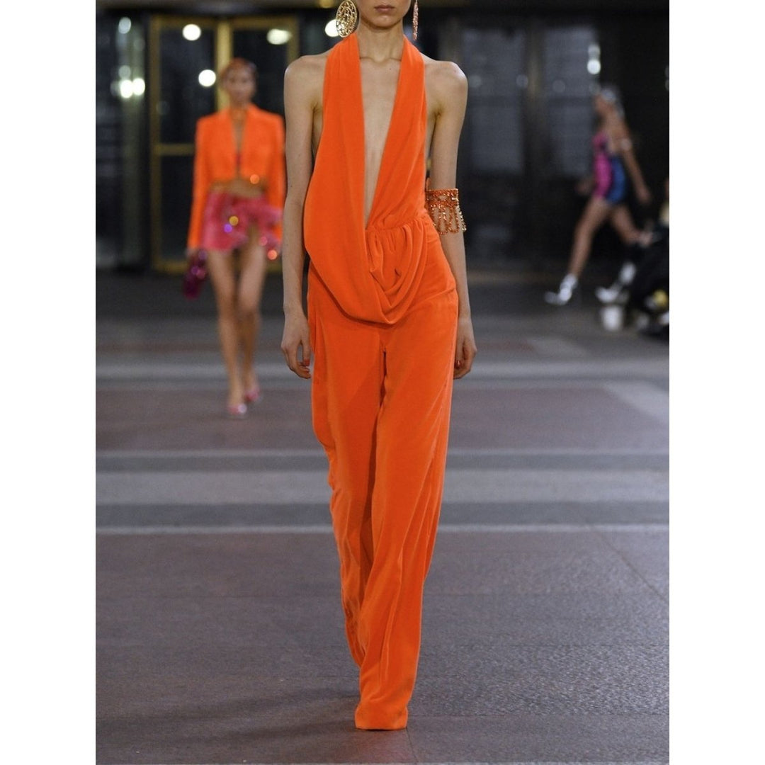 Draped Cowl Jumpsuit