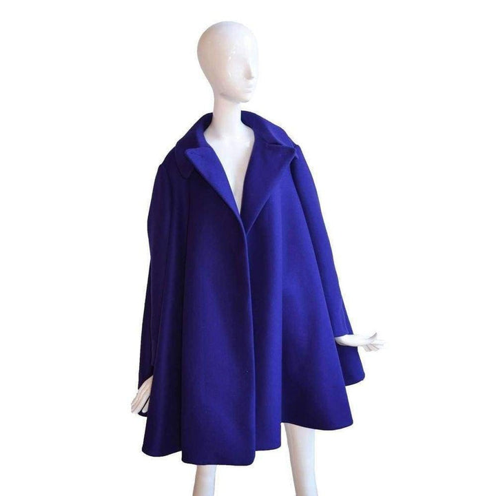 Felted Wool Babydoll Cape Coat