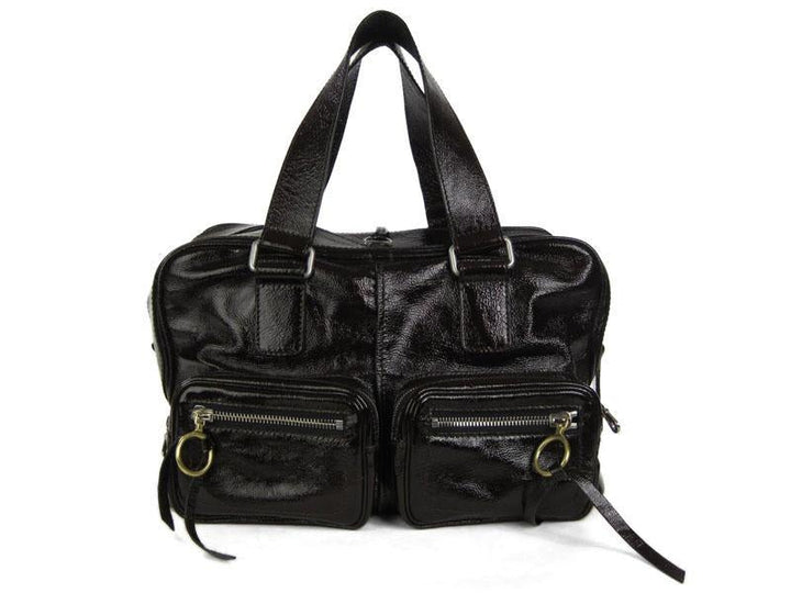 Chloé  Large Chocolate Patent Betty