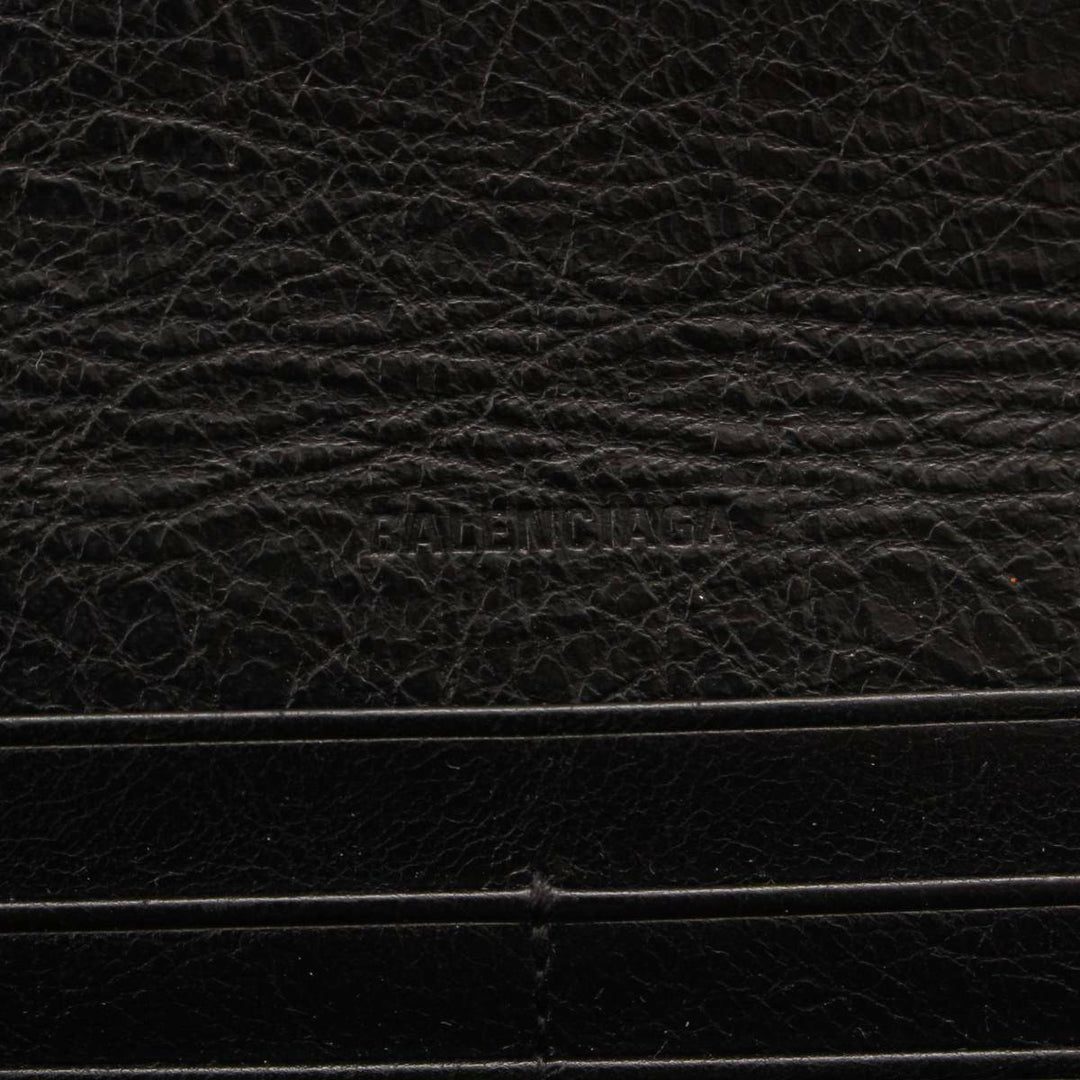 Balenciaga Antracite Grey Arena Leather Long Wallet 542008