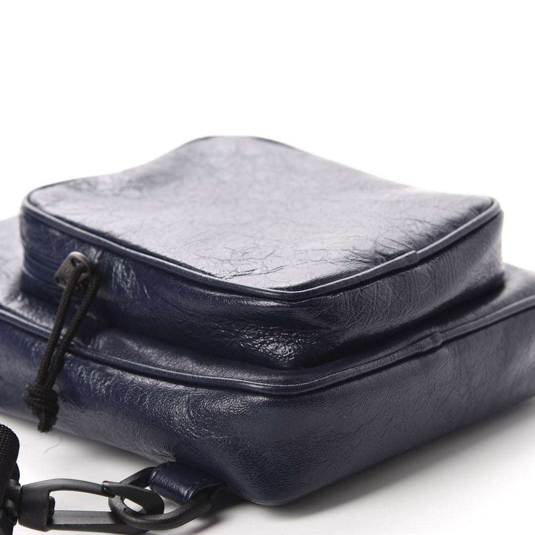 Balenciaga Arena Blue Lambskin Leather Backpack Bag 620260