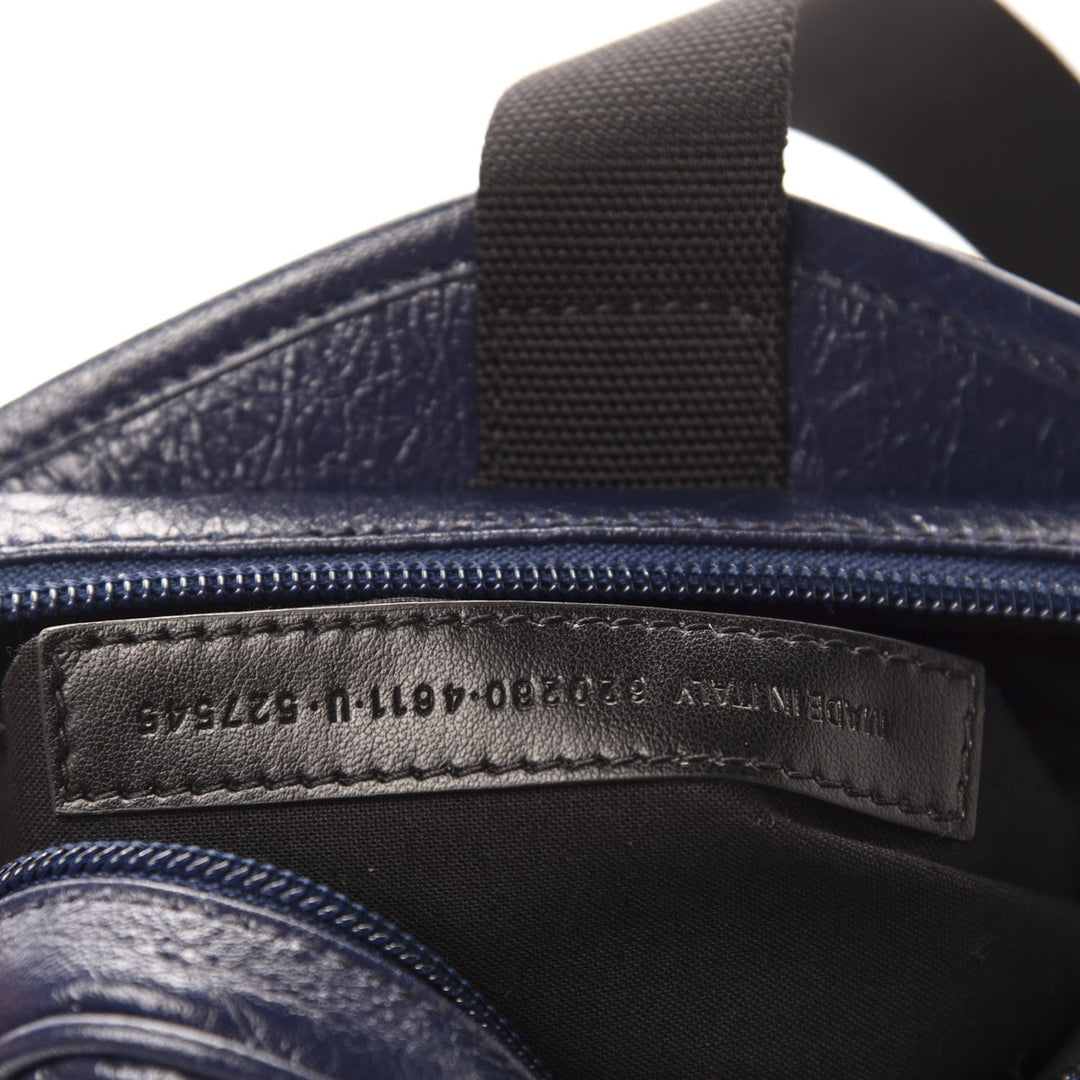 Balenciaga Arena Blue Lambskin Leather Backpack Bag 620260